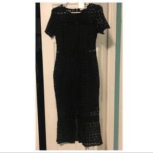 NWT Black lace formal boohoo dress